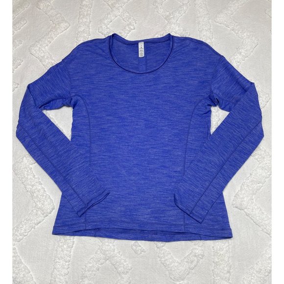 Lululemon Woman’s Blue Tee Long Sleeve Size 4 - Picture 1 of 7